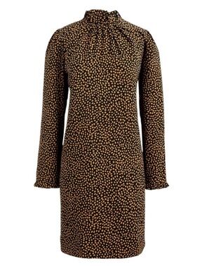 J. Crew Long Sleeve Polka Dot Mini Dress